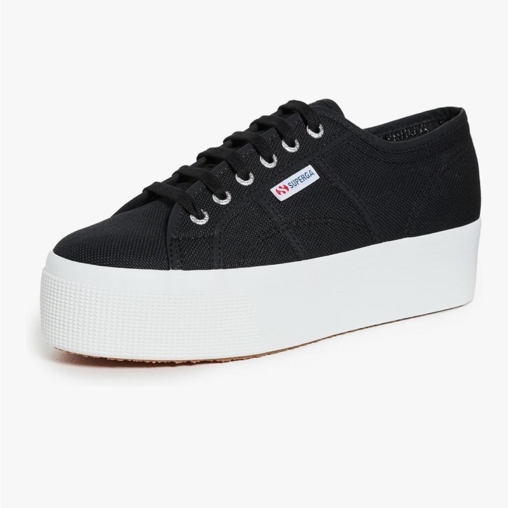 Superga Black Platform Sneakers